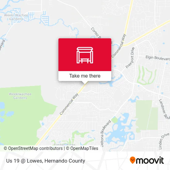 Us 19 @ Lowes map