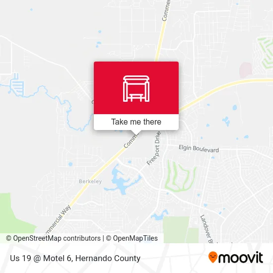 Mapa de Us 19 @ Motel 6