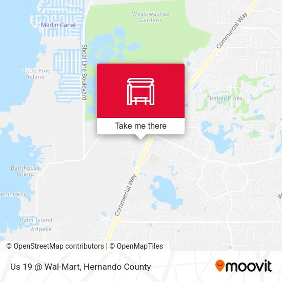 Mapa de Us 19 @ Wal-Mart
