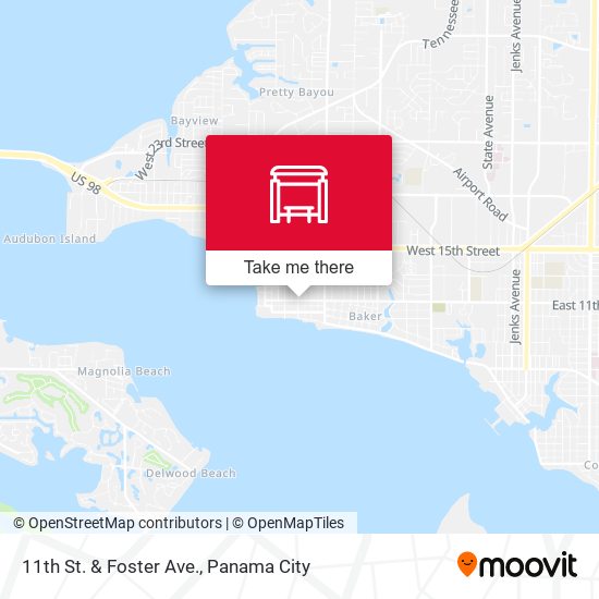 11th St. & Foster Ave. map