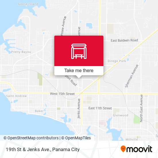 19th St & Jenks Ave. map