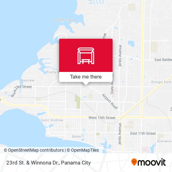 23rd St. & Winnona Dr. map