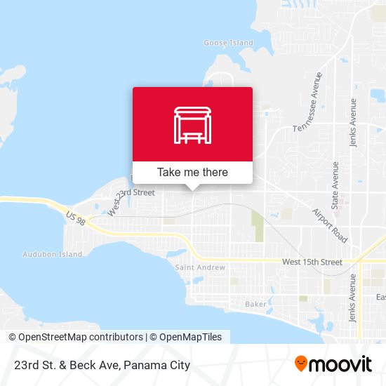 23rd St. & Beck Ave map