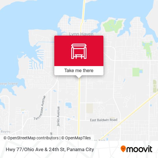 Hwy 77/Ohio Ave & 24th St map