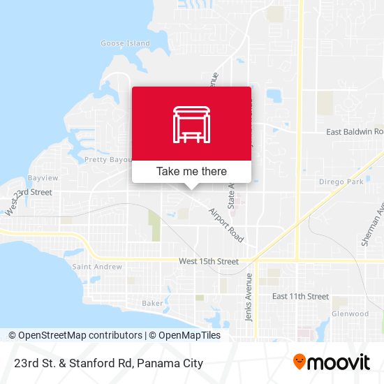 23rd St. & Stanford Rd map
