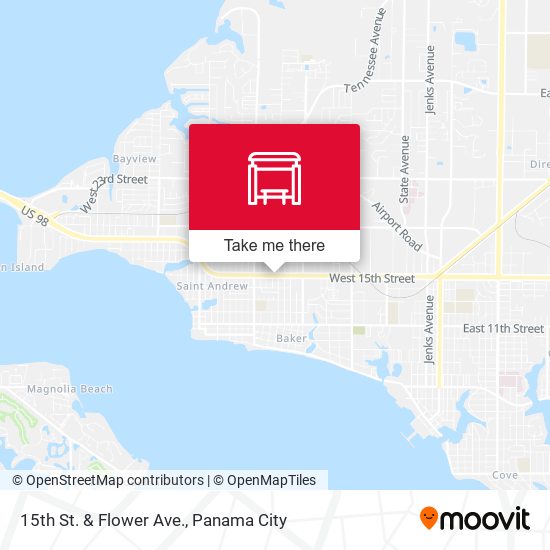 15th St. & Flower Ave. map