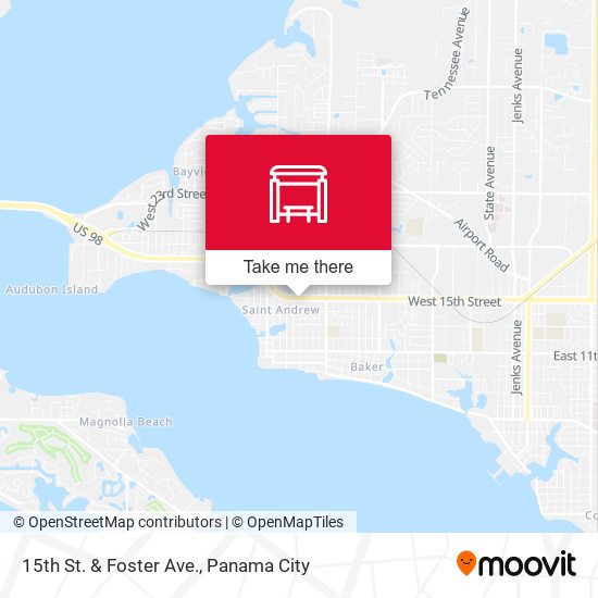 15th St. & Foster Ave. map