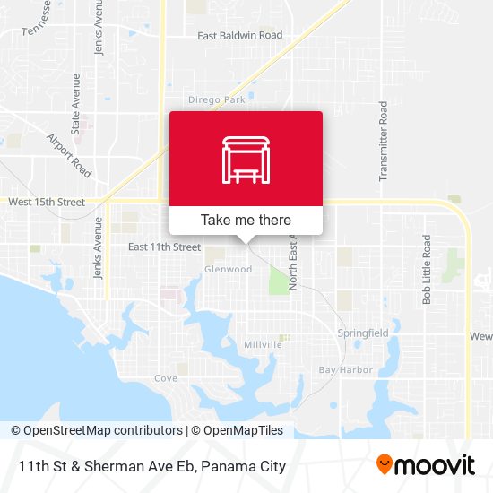 Mapa de 11th St & Sherman Ave Eb