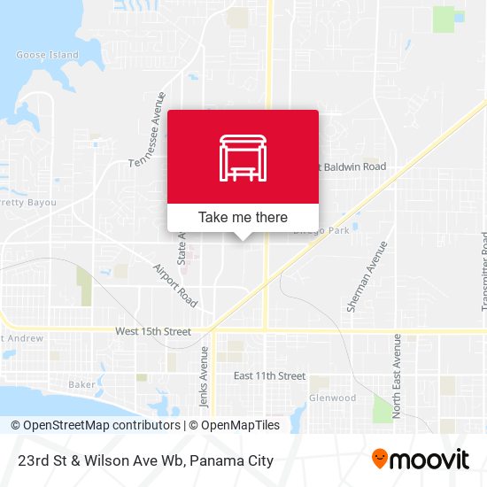 23rd St & Wilson Ave Wb map