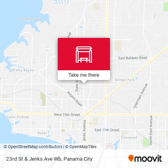 23rd St & Jenks Ave Wb map