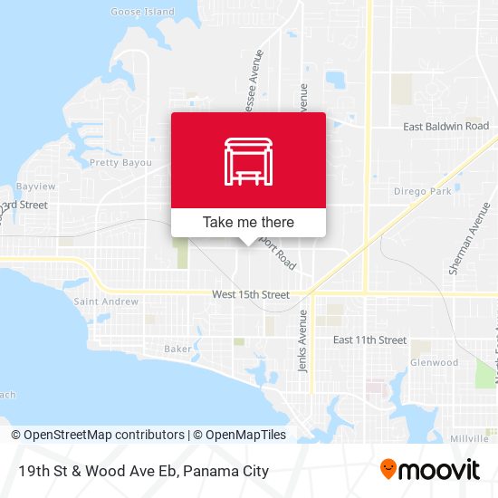 19th St & Wood Ave Eb map