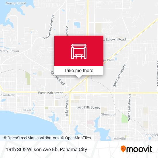 Mapa de 19th St & Wilson Ave Eb