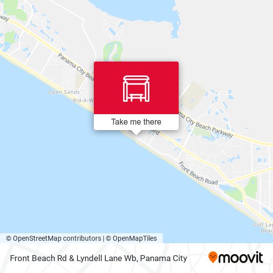 Front Beach Rd & Lyndell Lane Wb map