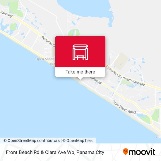 Front Beach Rd & Clara Ave Wb map
