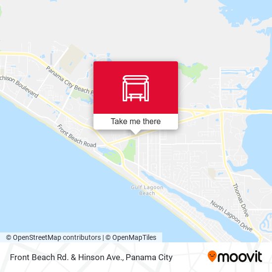Front Beach Rd. & Hinson Ave. map