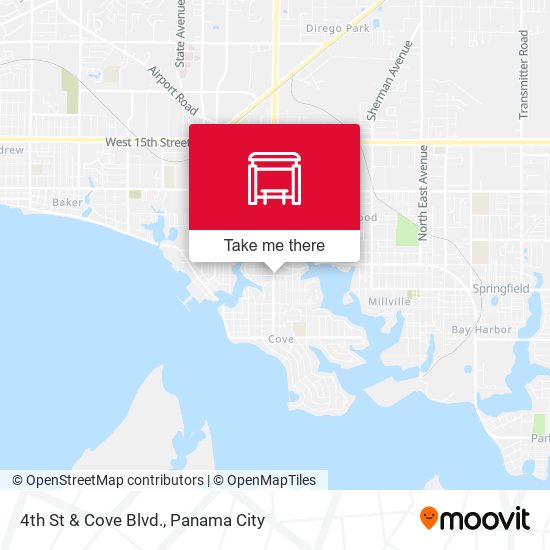 Mapa de 4th St & Cove Blvd.