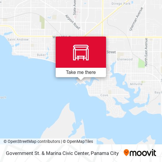 Government St. & Marina Civic Center map