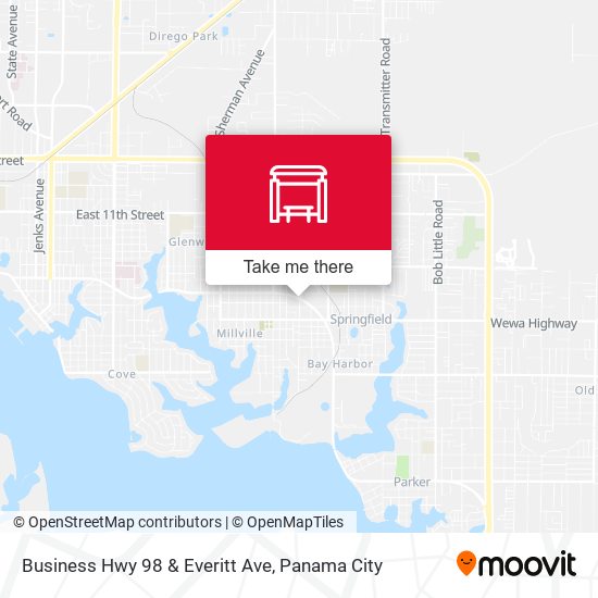 Mapa de Business Hwy 98 & Everitt Ave
