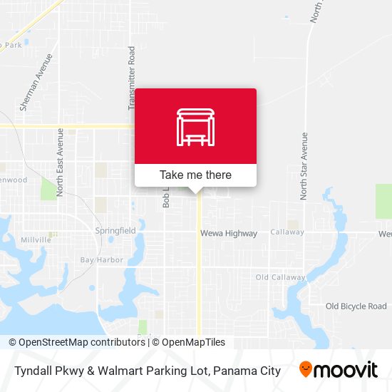 Mapa de Tyndall Pkwy & Walmart Parking Lot