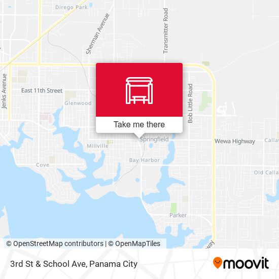 Mapa de 3rd St & School Ave