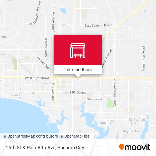 15th St & Palo Alto Ave map
