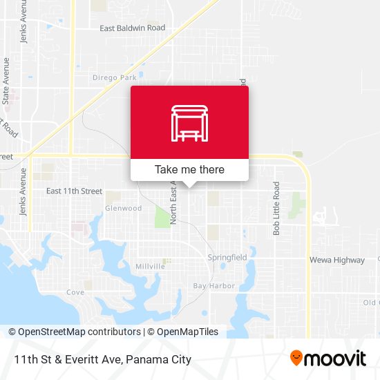 11th St & Everitt Ave map