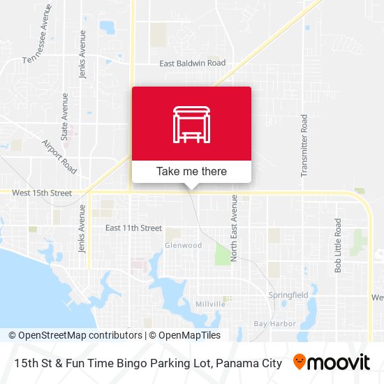 15th St & Fun Time Bingo Parking Lot map