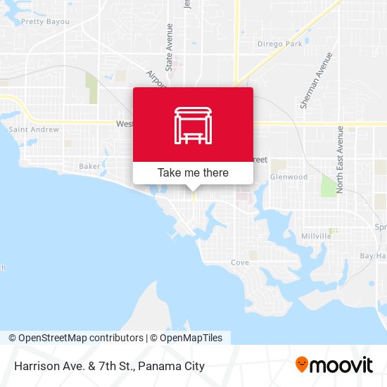 Harrison Ave. & 7th St. map
