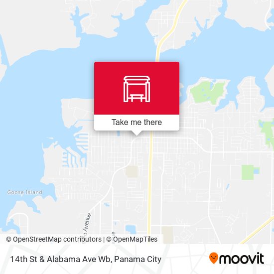 14th St & Alabama Ave Wb map