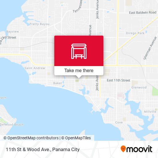 11th St & Wood Ave. map