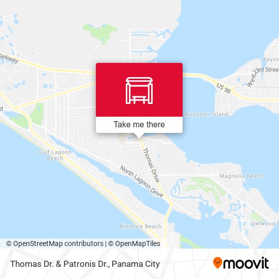 Mapa de Thomas Dr. & Patronis Dr.