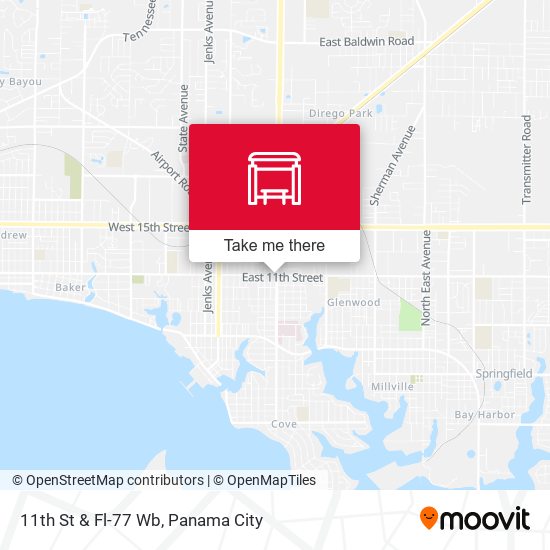 Mapa de 11th St & Fl-77 Wb