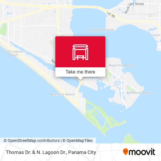 Thomas Dr. & N. Lagoon Dr. map