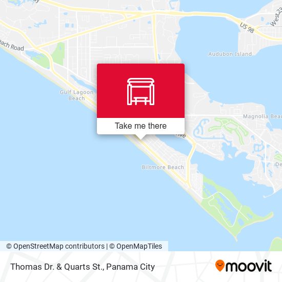 Thomas Dr. & Quarts St. map