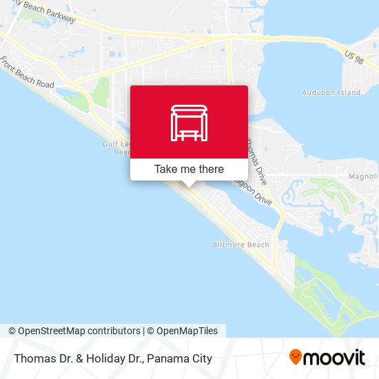 Mapa de Thomas Dr. & Holiday Dr.