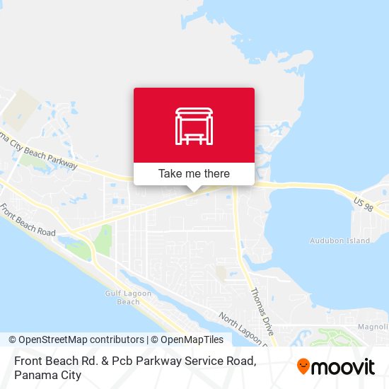 Mapa de Front Beach Rd. & Pcb Parkway Service Road