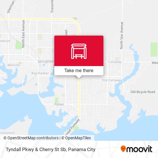 Mapa de Tyndall Pkwy & Cherry St Sb