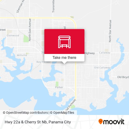 Hwy 22a & Cherry St Nb map