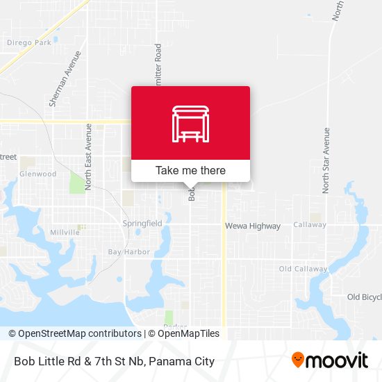 Bob Little Rd & 7th St Nb map