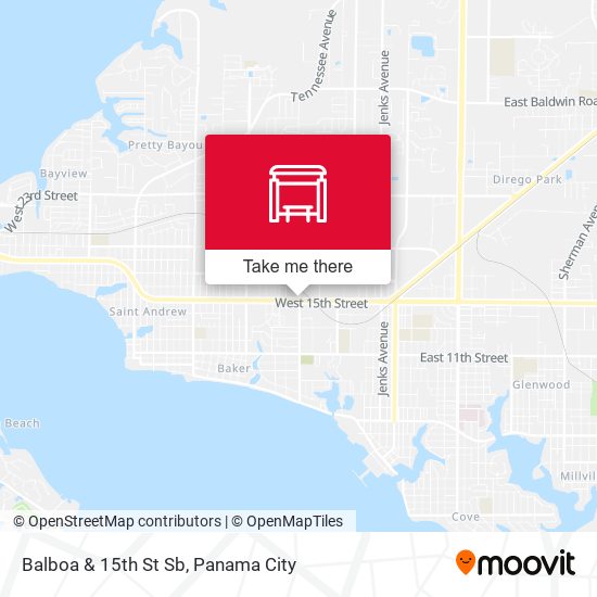 Balboa & 15th St Sb map