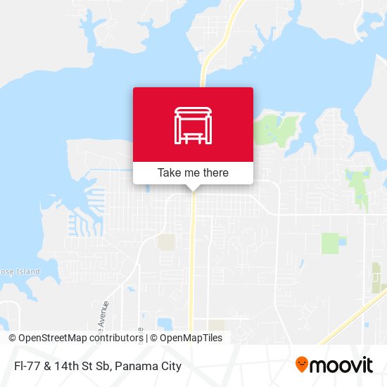 Fl-77 & 14th St Sb map