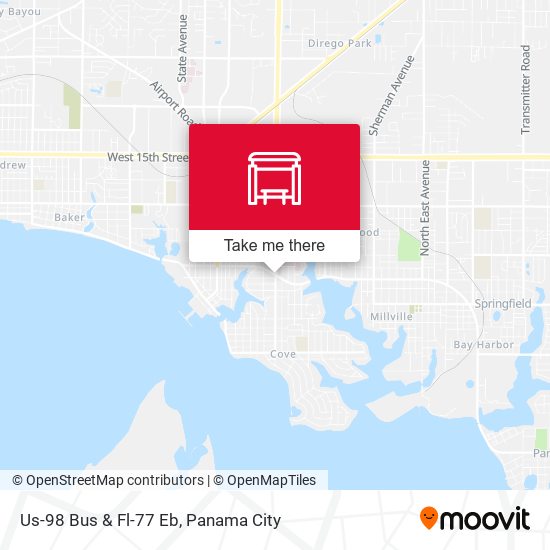 Mapa de Us-98 Bus & Fl-77 Eb