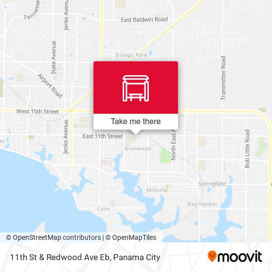 11th St & Redwood Ave Eb map