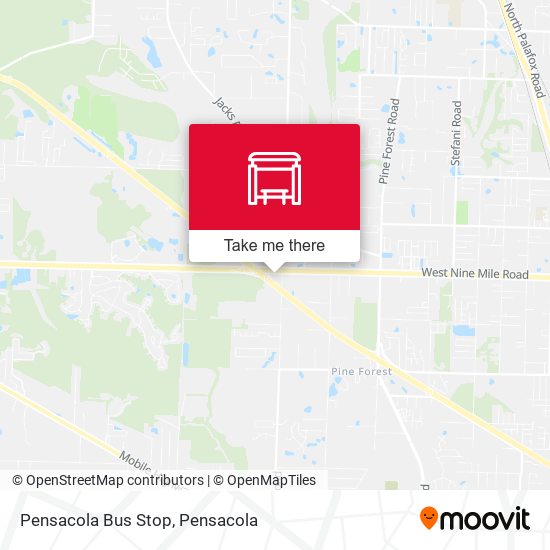 Pensacola Bus Stop map