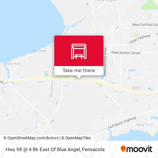 Mapa de Hwy 98 @ 4 Bk East Of Blue Angel