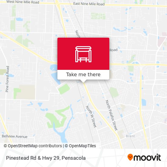 Pinestead Rd & Hwy 29 map