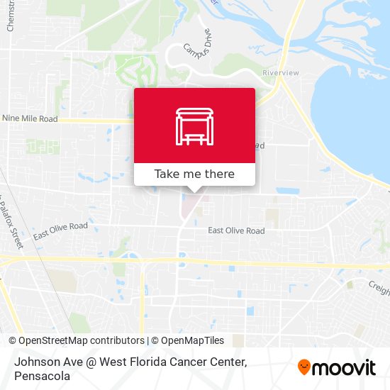 Johnson Ave @ West Florida Cancer Center map