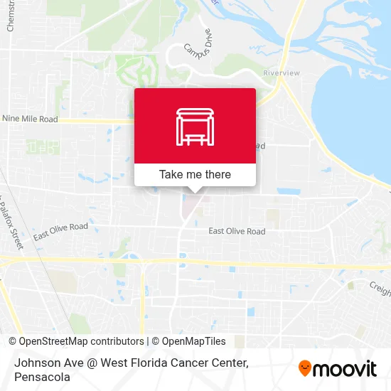 Johnson Ave @ West Florida Cancer Center map
