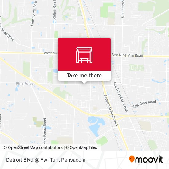 Mapa de Detroit Blvd @ Fwl Turf