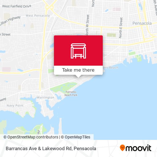 Barrancas Ave & Lakewood Rd map